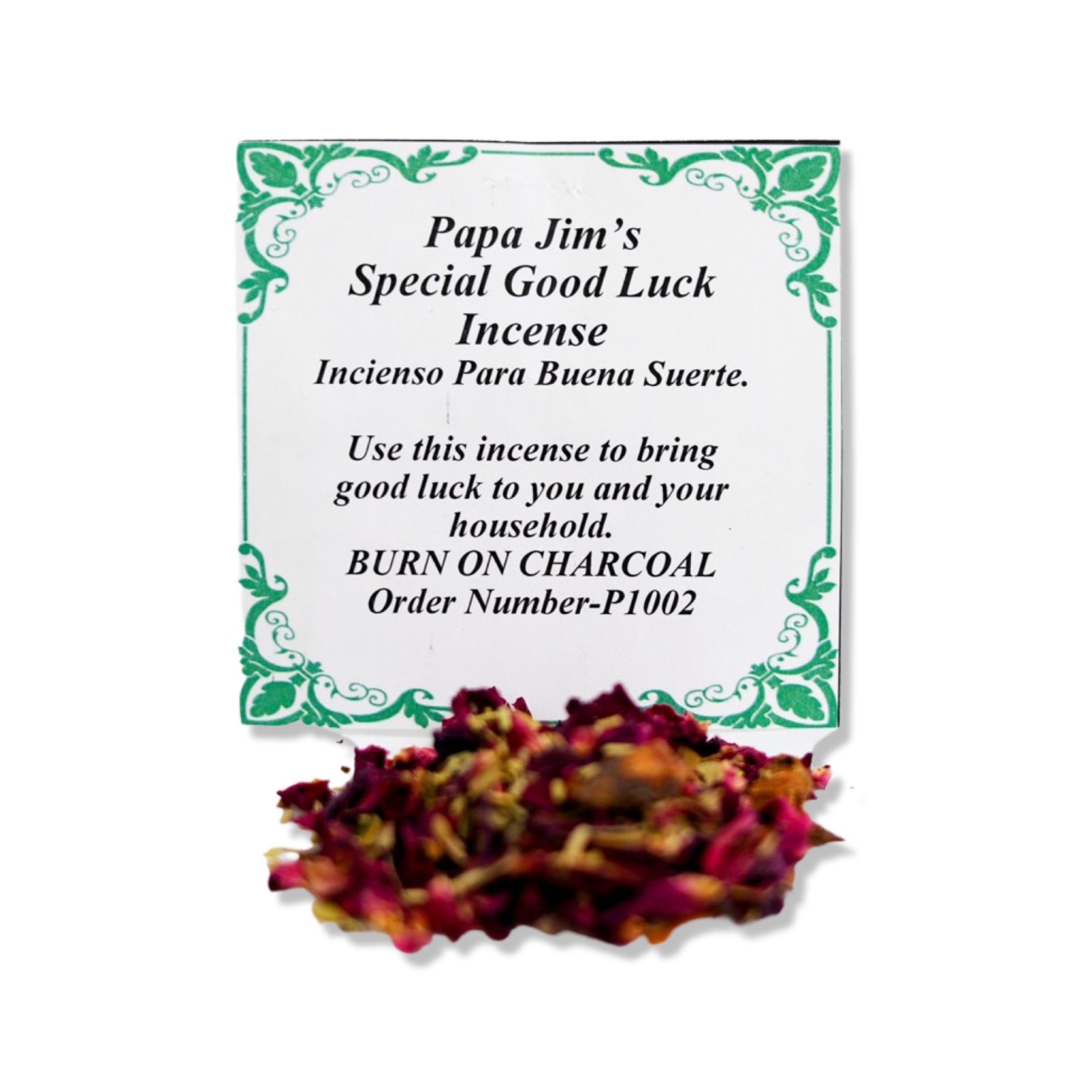 PAPA JIM'S SPECIAL GOOD LUCK INCENSE Papa Jim's Botanica
