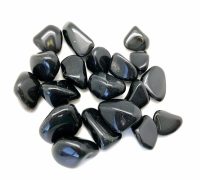 BLACK OBSIDIAN TUMBLED STONE SINGLE