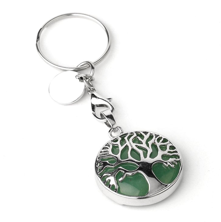 CRYSTAL STONE TREE OF LIFE KEYCHAIN - Image 3