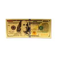 GOLD 100 DOLLAR BILL